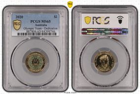 2020 $2 Olympic Team - Dedication MS65