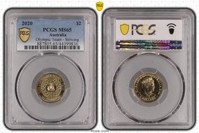 2020 $2 Olympic Team - Striving MS65