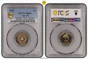 2020 $2 Olympic Team - Striving MS65