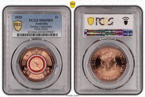 2020 $1 Qantas Centenary 1920-2020 MS69RD