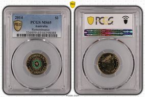 2014 $2 Remembrance - Colorized MS65