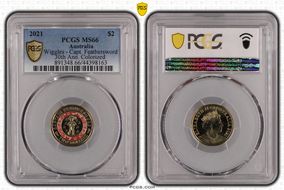 2021 $2 Wiggles - Capt. Feathersword 30th Ann. Colorized MS66