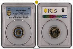 2021 $2 Wiggles - Wags the Dog 30th Ann. Colorized MS65