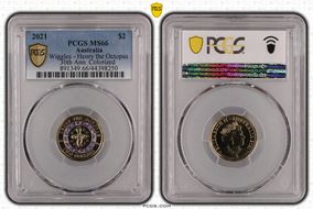 2021 $2 Wiggles - Henry the Octopus 30th Ann. Colorized MS66