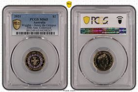 2021 $2 Wiggles - Henry the Octopus 30th Ann. Colorized MS65