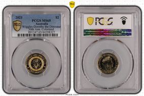 2021 $2 Wiggles-Dorothy the Dinosaur 30th Ann. Colorized MS65