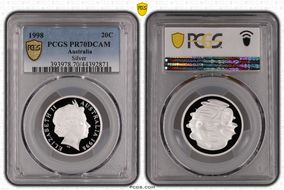 1998 20C Silver PR70DCAM