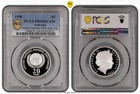 1998 20C United Nations 50th Ann. Ag PR69DCAM