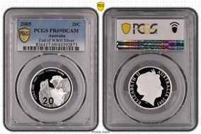 2005 20C End of WWII Silver PR69DCAM