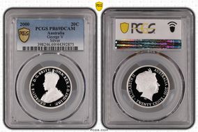 2000 20C George V Silver PR69DCAM
