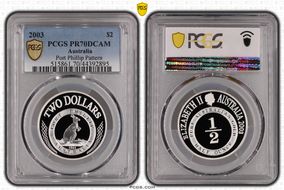 2003 $2 Port Phillip Pattern PR70DCAM