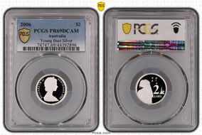 2006 $2 Young Bust Silver PR69DCAM