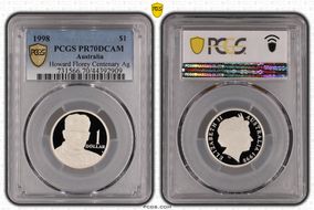 1998 $1 Howard Florey Centenary Ag PR70DCAM