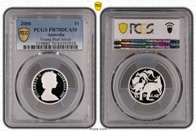 2006 $1 Young Bust Silver PR70DCAM