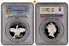 1990 $10 Cockatoo PR69DCAM