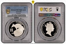 1995 $10 Numbat PR70DCAM