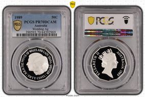 1989 50C Wedding Ag PR70DCAM