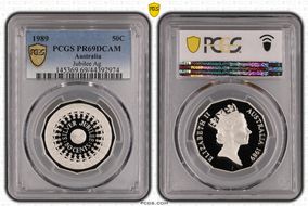 1989 50C Jubilee Ag PR69DCAM