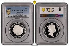 1989 50C Wedding Ag PR69DCAM