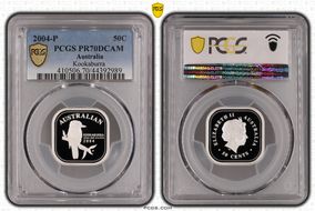 2004-P 50C Kookaburra 1/2oz Ag PR70DCAM