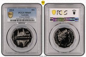 2014 50C Cocos Islands MS69