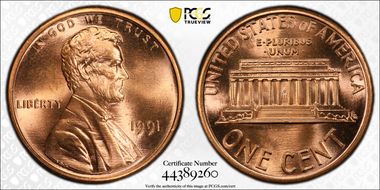 1991 1C MS67RD