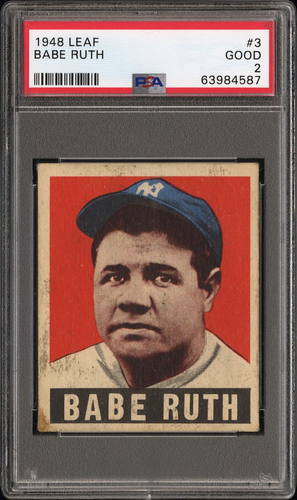 1948 Leaf LEAF #3 Babe Ruth front