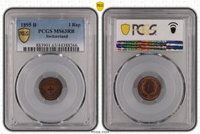 1895 B 1 Rap MS63RB