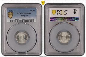 1913 50 St KM-30  Ag MS63+
