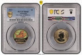 2021 $1 150 Ann. of RSPCA Lizard MS68