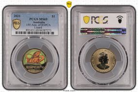 2021 $1 150 Ann. of RSPCA Lizard MS69