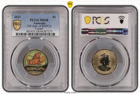 2021 $1 150 Ann. of RSPCA Lizard MS68