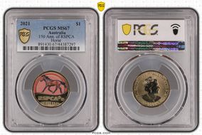 2021 $1 150 Ann. of RSPCA Horse MS67