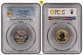 2021 $1 150 Ann. of RSPCA Wombat MS68