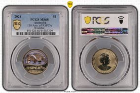2021 $1 150 Ann. of RSPCA Wombat MS68