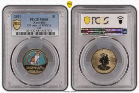 2021 $1 150 Ann. of RSPCA Cat MS68