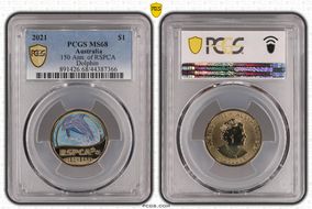 2021 $1 150 Ann. of RSPCA Dolphin MS68