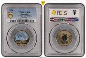 2021 $1 150 Ann. of RSPCA Dolphin MS68