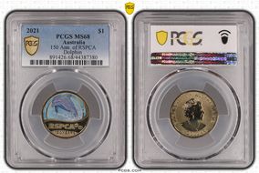 2021 $1 150 Ann. of RSPCA Dolphin MS68