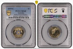 2019-C $2 Police Remembrance Colorized MS68