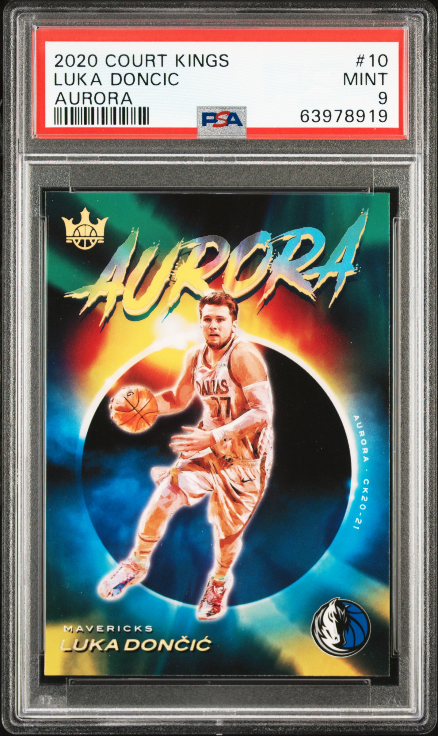 Luka Doncic 2020 Court Kings #10 Aurora /(SSP) Price Guide 