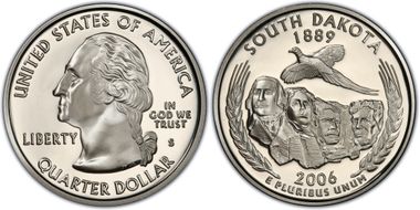 2006-S 25C South Dakota PR70DCAM
