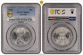 1966 50C KM-67  Ag MS64