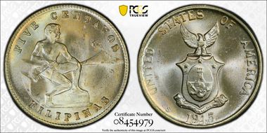 1945-S 5C Allen-6.06a RP5 MS66+