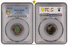 2014-C $2 Remembrance Colorized MS69