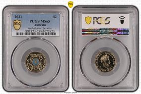 2021 $2 Ambulance Service Colorized MS65