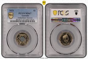 2021 $2 Ambulance Service Colorized MS67