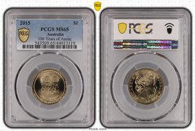 2015 $1 100 Years of Anzac MS65