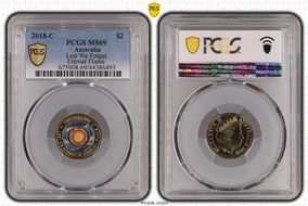 2018-C $2 Lest We Forget Eternal Flame Colorized MS69