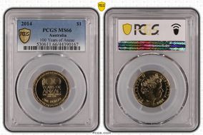 2014 $1 100 Years of Anzac MS66